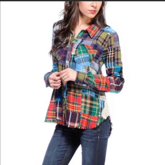 DISO this flannel in size L! ❤️🌈🌈🌈🦄🦄 - Picture 1 of 3